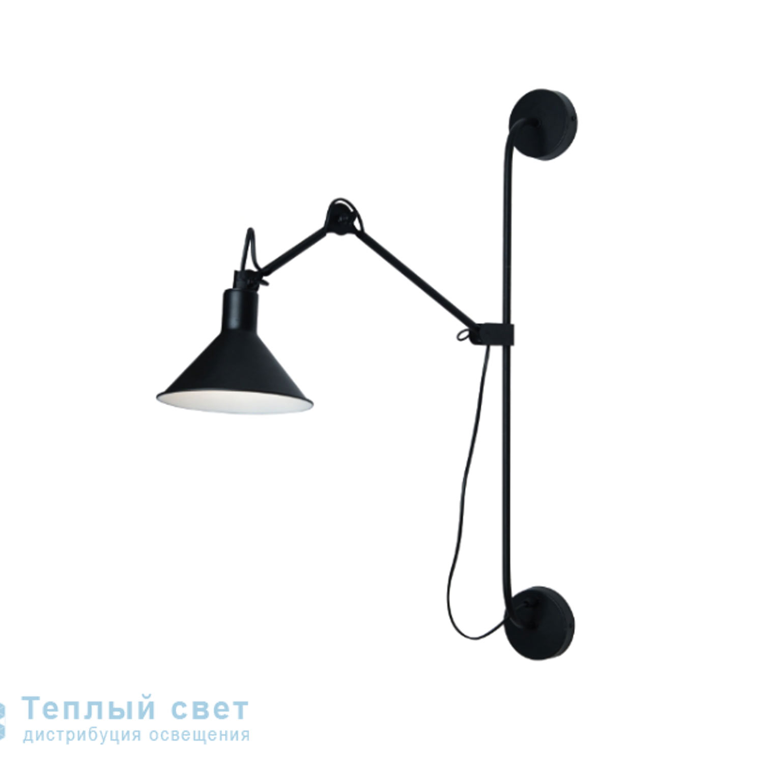 Zambelis 1578 SCONCE 1L E14 BLACK-WHITE STEEL настенный светильник