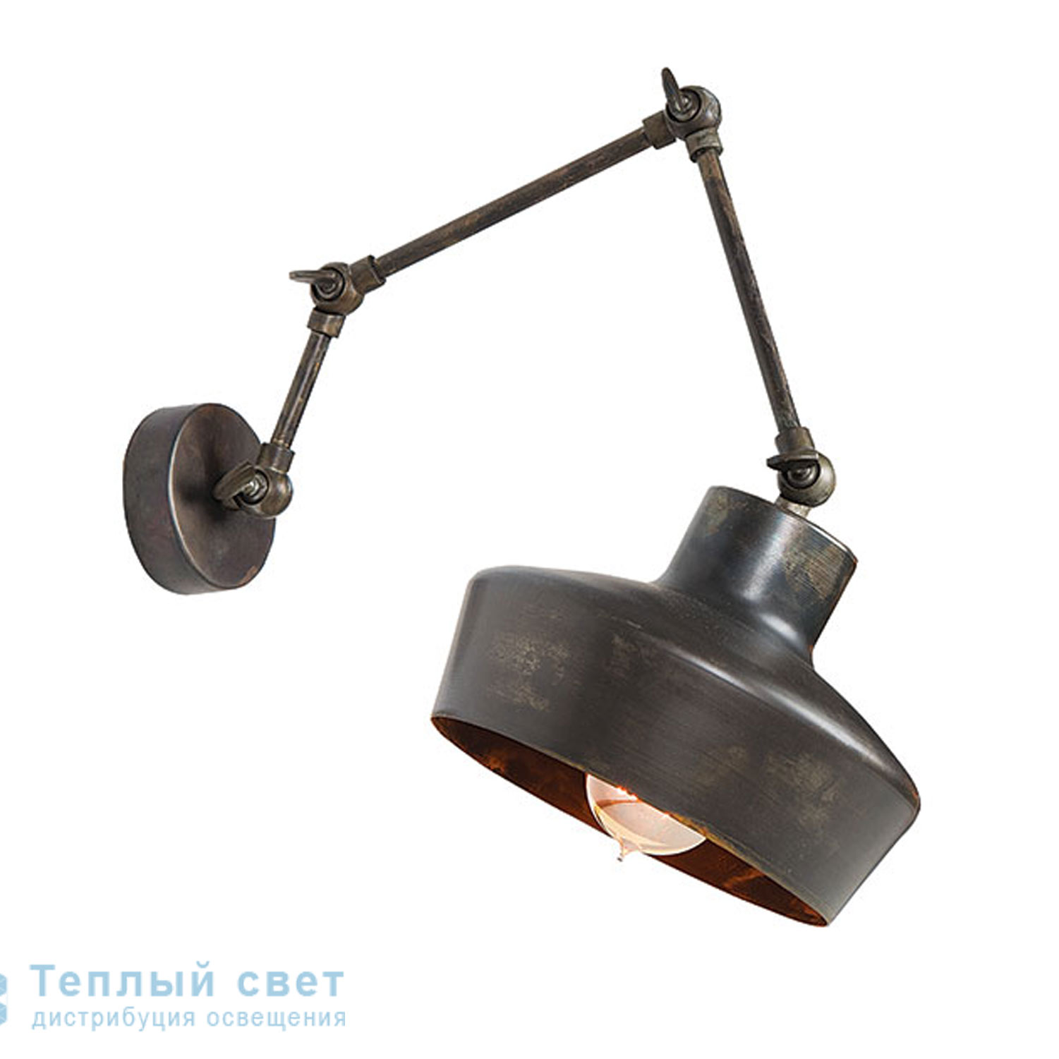 Zambelis 16136 SCONCE 1L E27 D20 OLD STEEL METAL настенный светильник