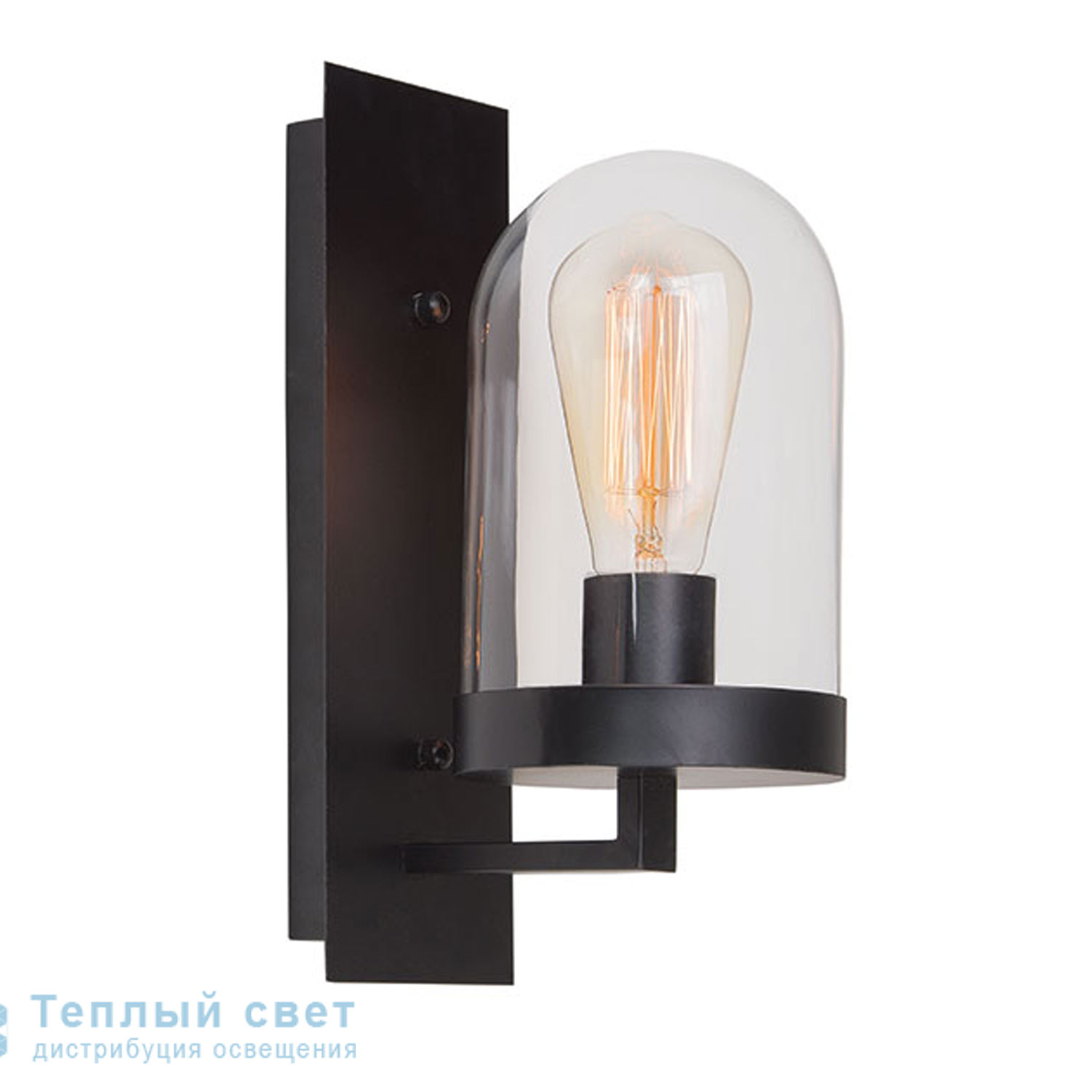 Zambelis 16165 SCONCE 1L E27 BLACK METAL-GLASS настенный светильник