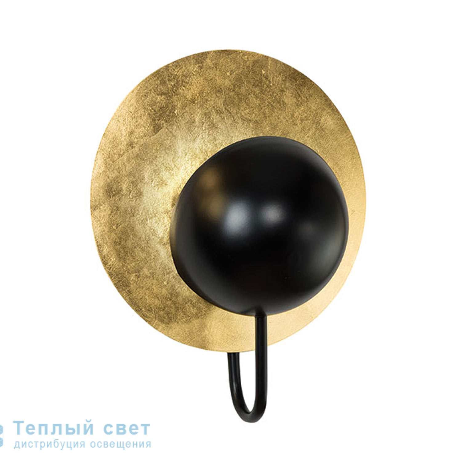 Zambelis 16172 SCONCE G9 BLACK-GOLDEN LEAF настенный светильник