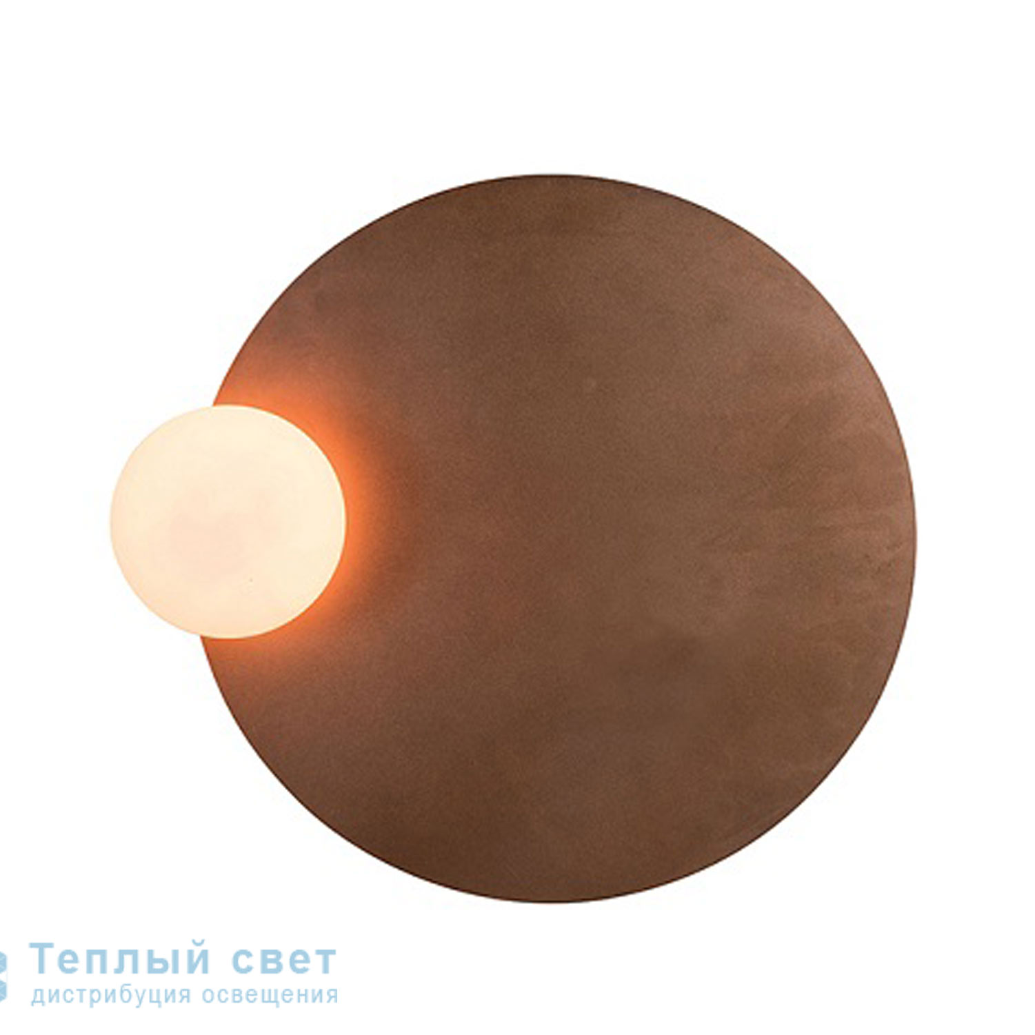 Zambelis 17105 SCONCE 1L G9 D26 COPPER RUSTY METAL-GLASS настенный светильник