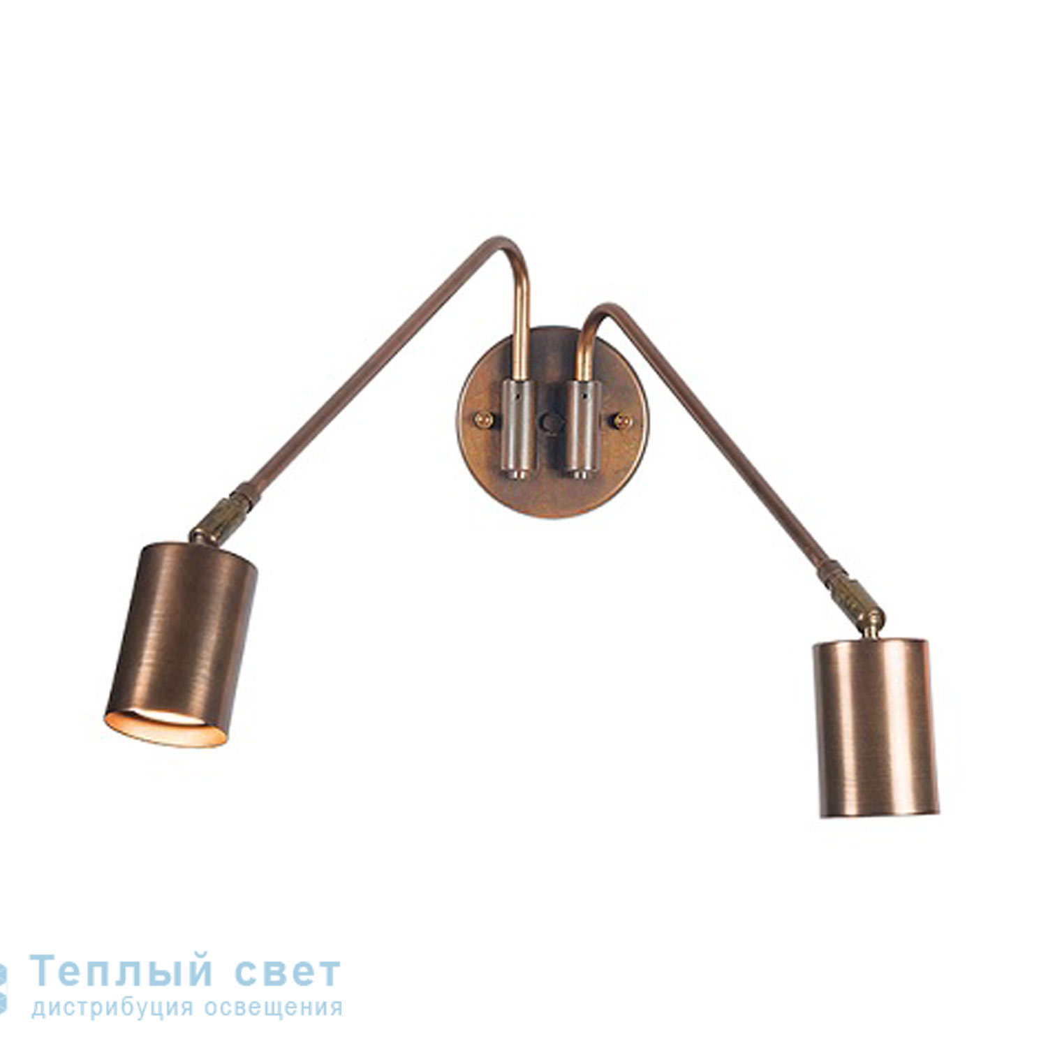 Zambelis 17111 SCONCE 2L GU10 COPPER RUSTY METAL настенный светильник