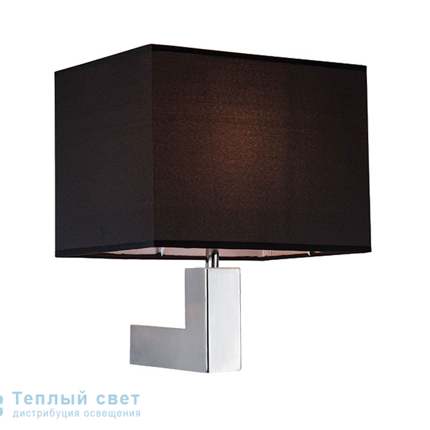 Zambelis H04B SCONCE 1L E27 CHROME METAL-BLACK SHADE настенный светильник