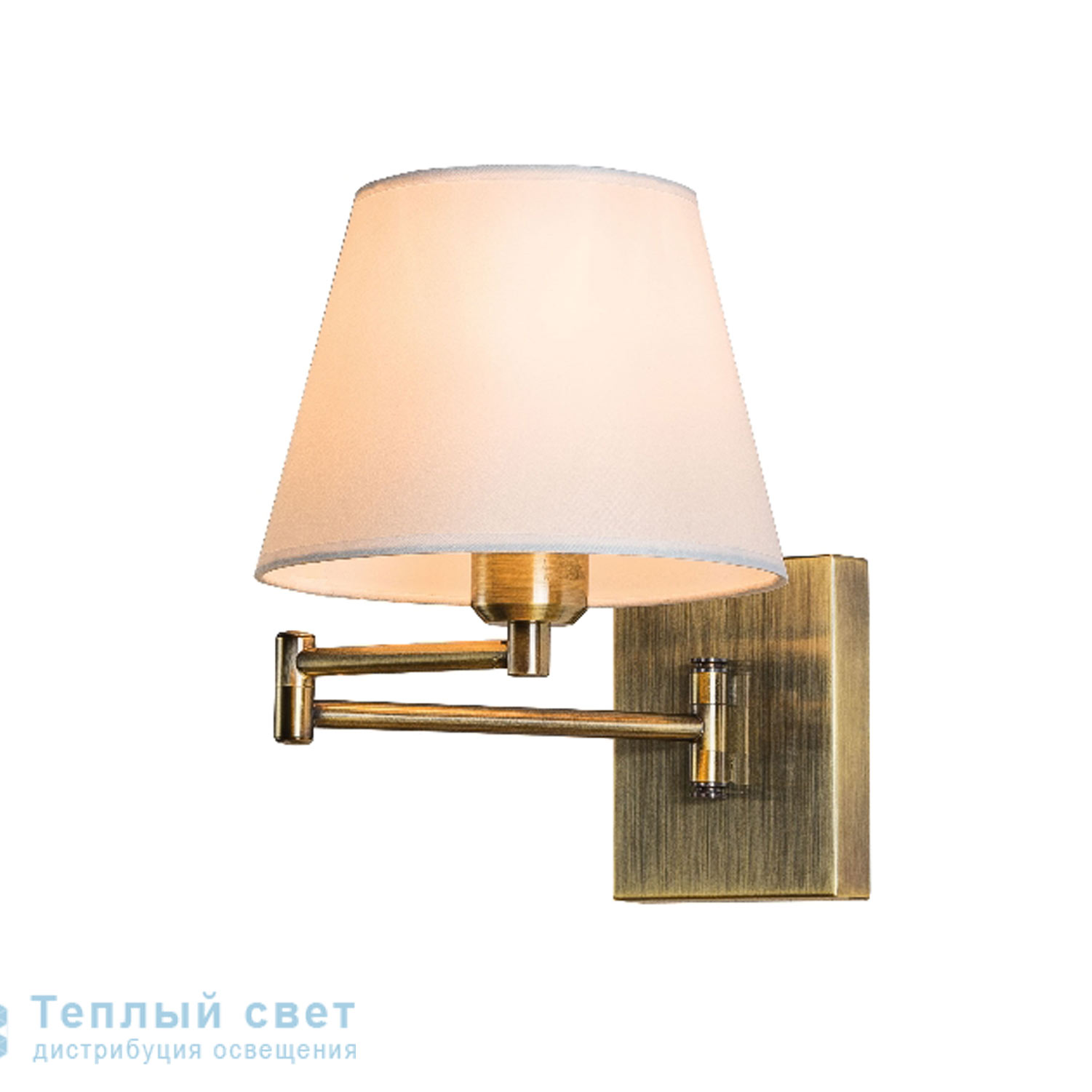Zambelis H25 SCONCE E27 BRONZE METAL-BEIGE SHADE настенный светильник
