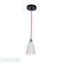 Иконка Zambelis 1424 PENDANT LIGHT 1L E14 BLACK/WHITE/CHROME/RED STEEL подвесной светильник