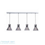Иконка Zambelis 1436 PENDANT LIGHT 4L E27 SMOKED GREY GLASSES-METAL подвесной светильник
