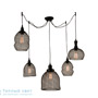 Иконка Zambelis 1501 PENDANT LIGHT 5L E27 BLACK STEEL подвесной светильник