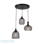 Иконка Zambelis 1508 PENDANT LIGHT 3L E27 D38 BLACK STEEL подвесной светильник