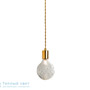 Иконка Zambelis 15101 PENDANT LIGHT 1L G9 D10 CLEAR GLASS-GOLD подвесной светильник