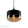 Иконка Zambelis 1516 PENDANT LIGHT 1L E27 D24 CHAMPAGNE GLASS-BLACK подвесной светильник