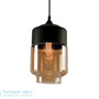Иконка Zambelis 1517 PENDANT LIGHT 1L E27 D18 CHAMPAGNE GLASS-BLACK подвесной светильник