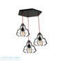 Иконка Zambelis 1534 PENDANT LIGHT E27 STEEL BLACK-YELLOW-BLUE-RED подвесной светильник
