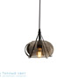 Иконка Zambelis 1539 PENDANT LIGHT 1L E27 D20 SMOKED GREY GLASS-BLACK METAL подвесной светильник