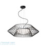 Иконка Zambelis 1545 PENDANT LIGHT 3L E27 GLASS-STEEL BLACK подвесной светильник