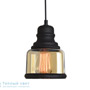 Иконка Zambelis 16104 PENDANT LIGHT 1L E27 D 15 CHAMPAGNE GLASS-BLACK подвесной светильник