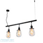Иконка Zambelis 16109 PENDANT LAMP 3L E27 BLACK METAL-GLASS подвесной светильник