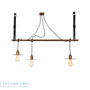 Иконка Zambelis 16119 PENDANT LAMP 3L E27 COPPER RUSTY METAL-LEATHER подвесной светильник