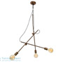 Иконка Zambelis 16128 PENDANT LIGHT 3L E27 COPPER RUSTY METAL подвесной светильник