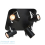 Иконка Zambelis 16188 CELILING LIGHT 4L GU10 25X25 BLACK-CHROME METAL прожектор