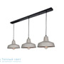 Иконка Zambelis 1653 PENDANT LIGHT 3L E27 CONCRETE-BLACK LINE подвесной светильник