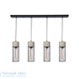 Иконка Zambelis 1659 PENDANT LIGHT 4L E27 CONCRETE-BLACK LINE подвесной светильник