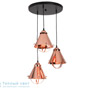 Иконка Zambelis 1691 PENDANT LIGHT 3L E27 COPPER METAL подвесной светильник