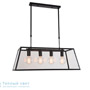 Иконка Zambelis 1698 PENDANT LIGHT 4L E27 BLACK METAL-GLASS подвесной светильник