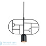 Иконка Zambelis 17025 PENDANT LIGHT 1L GU10 METAL BLACK подвесной светильник