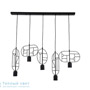 Иконка Zambelis 17028 PENDANT LIGHT 5L GU10 METAL BLACK линейный светильник