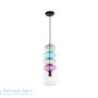 Иконка Zambelis 17051 PENDANT LIGHT 1L E27 GLASS GREY-CLEAR-ROSE-BLUE подвесной светильник