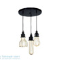 Иконка Zambelis 17088 PENDANT LIGHT 3*5W LED D38 BLACK-GOLD METAL подвесной светильник
