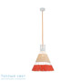 Иконка Zambelis 17126 PENDANT LAMP 1L E27 D30 ORANGE RATAN подвесной светильник