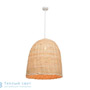 Иконка Zambelis 17130 PENDANT LIGHT 1L E27 D47 WHITE RATAN подвесной светильник