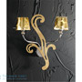Иконка Zambelis 21014 SCONCE 2L G9 SILVER/GOLD LEAF METAL-GLASS настенный светильник