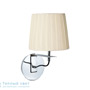 Иконка Zambelis H18 SCONCE E27 CHROME METAL-BEIGE SHADE настенный светильник